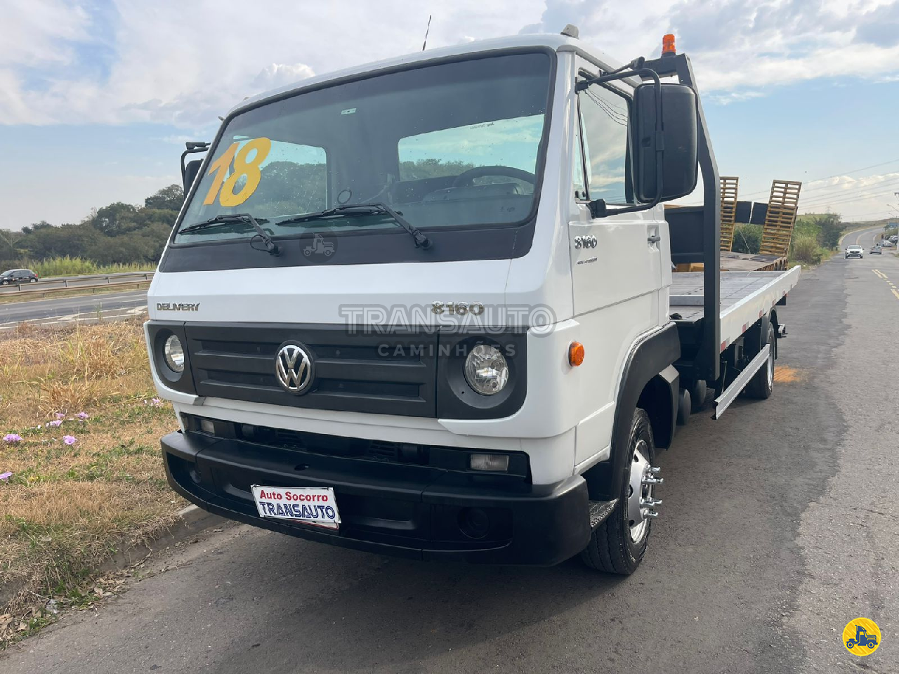 CAMINHAO VOLKSWAGEN VW 8160 Plataforma Guincho 3/4 4x2 Transauto Caminhões CAMPINAS SÃO PAULO SP